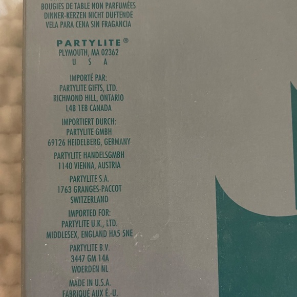 VTG SET OF 6 PARTYLITE 8" DINNER CANDLES UNSCENTED COLOR IVORY - Picture 6 of 6